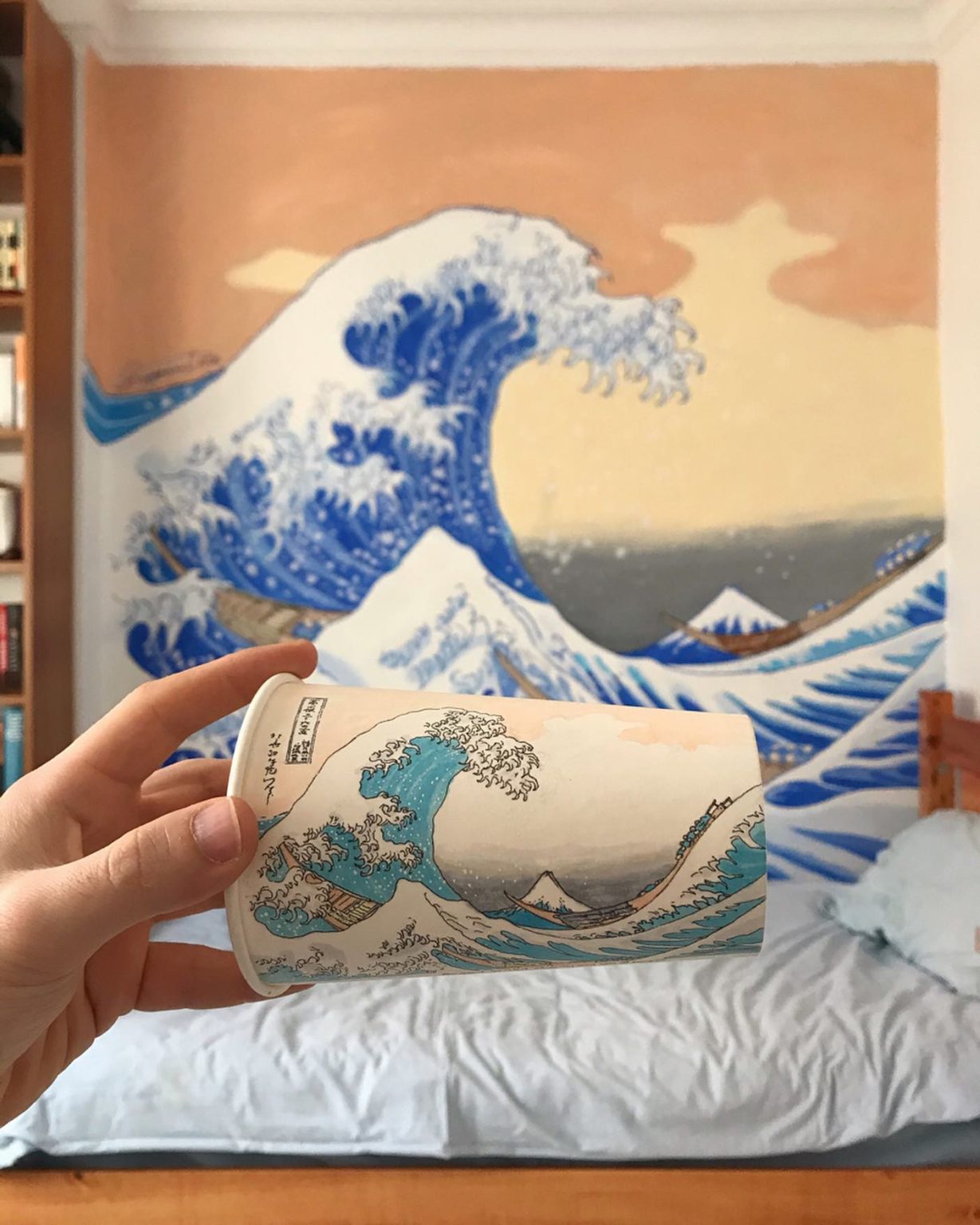 Artist Travels The World And Uses Paper Cups As His Canvas To Reflect ...