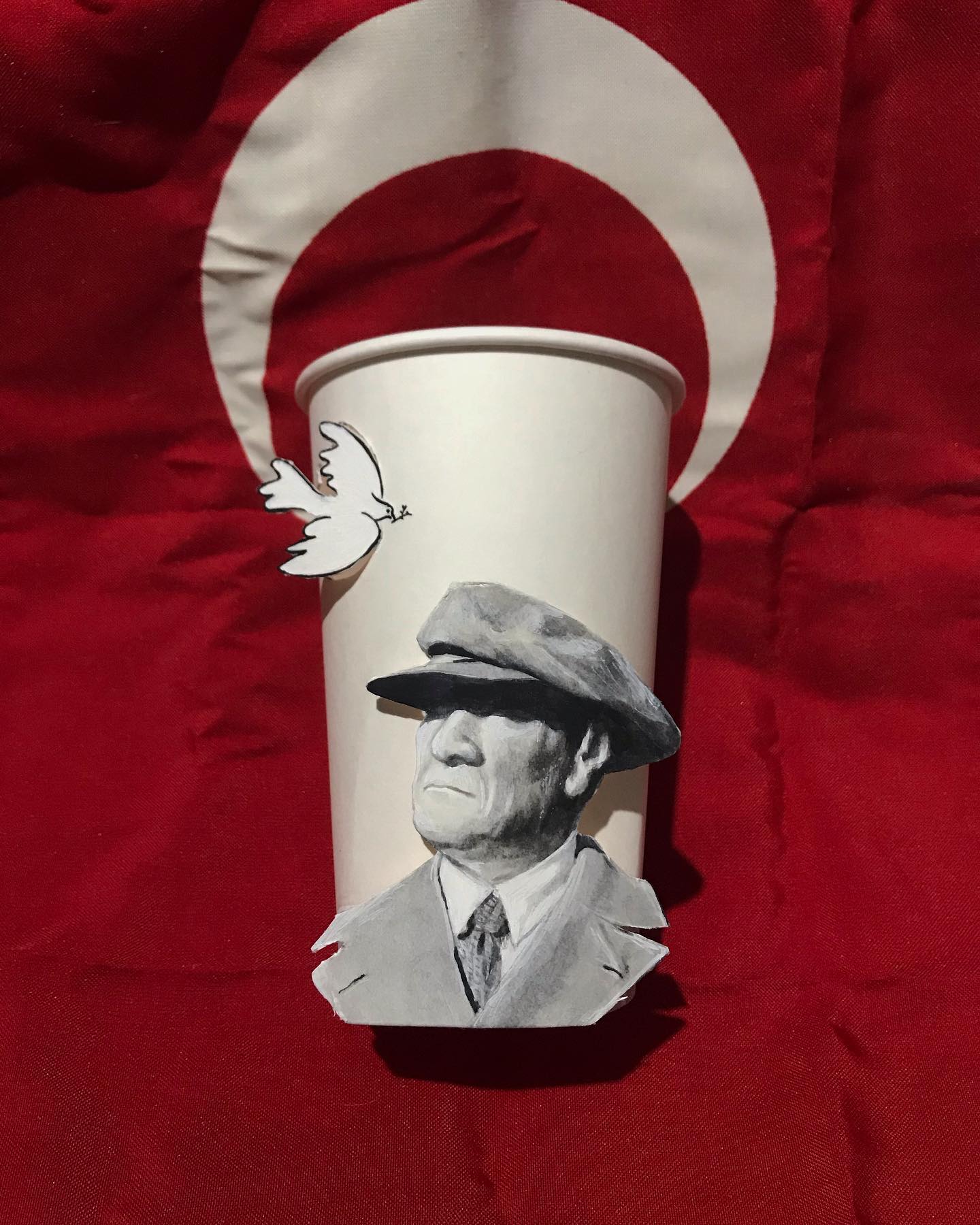 Artist Travels The World And Uses Paper Cups As His Canvas To Reflect ...