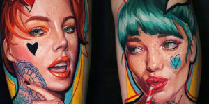 From Chucky to Elon Musk: Mindblowing Colorful Tatoos by Daria Pirojenko