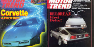 Cover Photos of Motor Trend Magazine in the 1980s