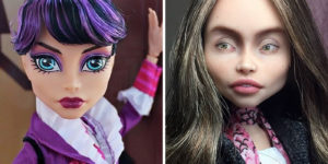 Ukrainian Artist Continues To Remove Makeup From Dolls To Repaint Them In A Very Realistic Way