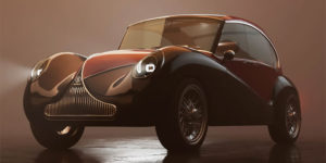 Unique. Electric. Aesthetic. Minimalistic. An American Company Has Created a Very Beautiful Retro-Style Electric Car