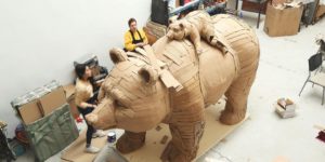 The Fantastic Cardboard Sculptures of Laurence Vallières