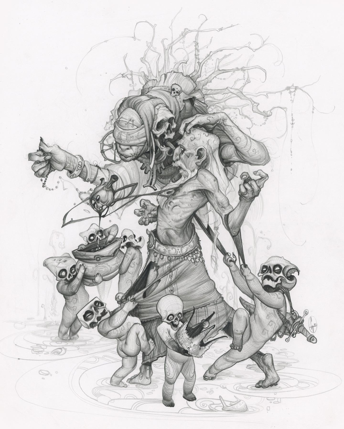 Shamanic Tales: The Superb Pencil Sketches by Gary Villarreal » Design ...