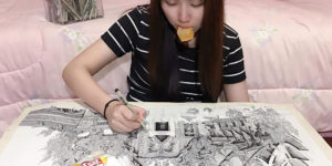 Artist Creates Incredibly Detailed Architecture Drawings That You Could Stare At For Hours