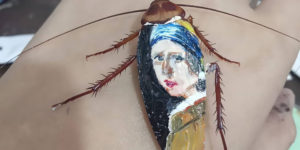 Self-Taught Artist Turns Dead Cockroaches Into Painted Works of Art