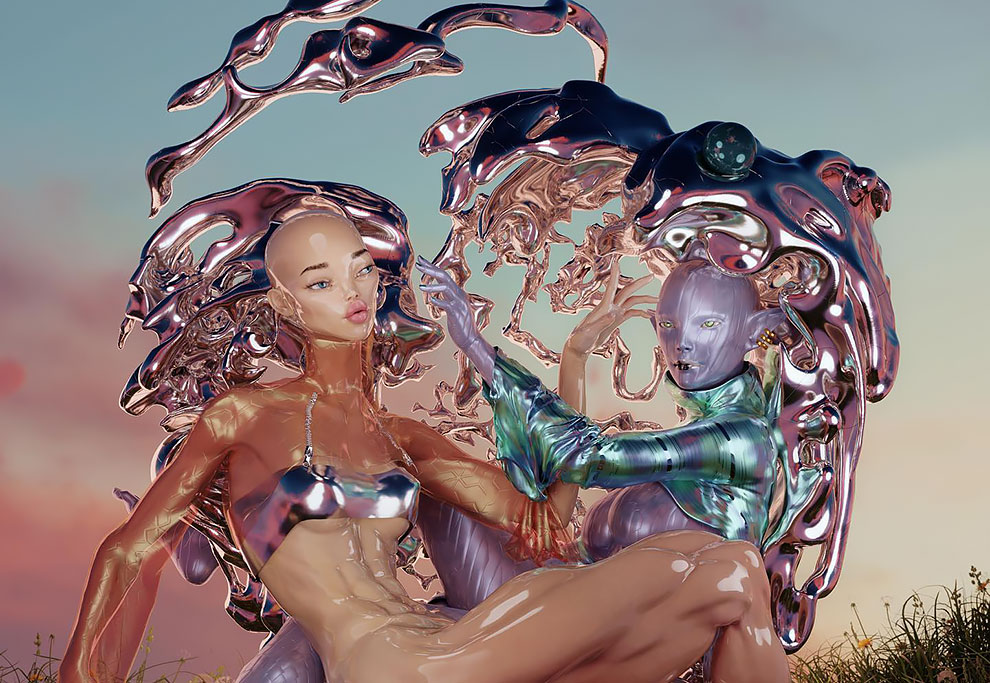 Sensual and Bizarre Digital 3D Sculptures of Jason Ebeyer - Vimarsana News