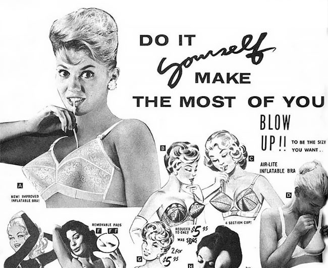 Blow Up to Be the Size You Want!” – Vintage Inflatable Bra Ads From the  1950s and 1960s » Design You Trust