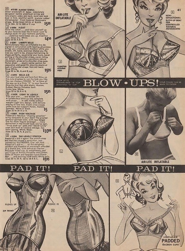 Exquisite Bra Advert, 1950s : Art Print £7.99 / Framed Print £22.99 /  T-Shirt £12.99 / Shopping Bag £8.99