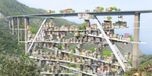Parasitic City Takes Root on the Foundations of a Decommissioned Highway Bridge