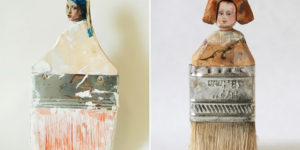 Artist Transforms Old Paintbrushes Into Stunning Portraits
