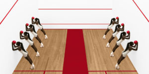 A Drone In A Squash Court: Minimalist Aerial Photography Series by Brad Walls