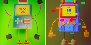 Pet Bots: Studio Created Retro Characters from Classic Gaming Gadgets