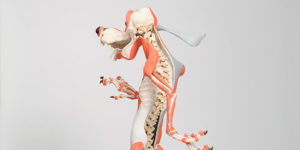 The Sculptor Created a Series of Bizarre Sculptures that Represent the Skeletons of Famous Cartoon Characters