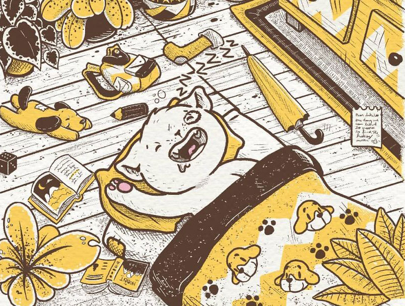 Cute Illustrations Featuring An Introverted Cat That Is Just Living Its Life - Vimarsana News