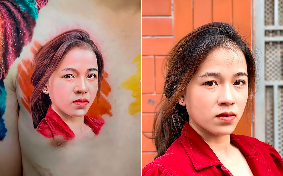 Vietnamese Artist Creates Hyper-Realistic Tattoos That Look Like They ...