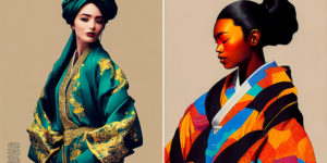 This Artist Combines Japanese Kimonos With International Fashion Trends