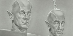 The Superb Black & White Retro Sci-Fi Pencil Drawings by Juan Osorno