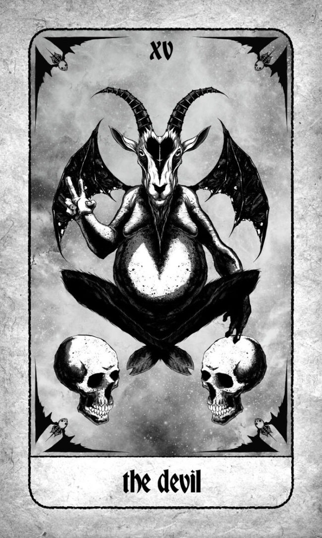 Artist Created Dark Tarot Deck Featuring Creepy Creatures And Demons