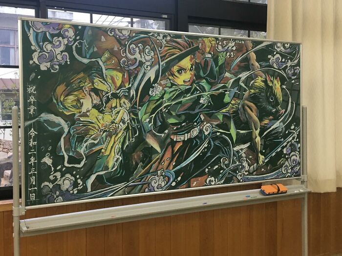 Japanese-teacher-creates-real-works-of-art-on-the-blackboard-before-starting-class-48-Pics-636b795204c02__700