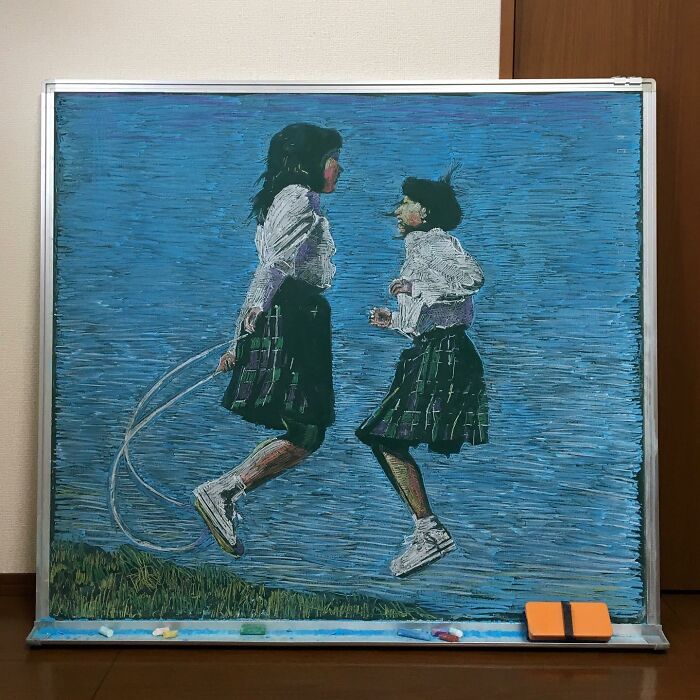 Japanese-teacher-creates-real-works-of-art-on-the-blackboard-before-starting-class-48-Pics-636b795475b69__700
