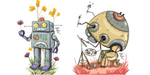 March Of Robots: The Artist Creates a Series of Illustrations to Get out Of His Comfort Zone