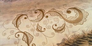 Artist Makes Giant Sand Drawings That Are Between 30 And 100 Meters Wide