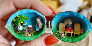 This Artist Creates Tiny Worlds Inside Walnut Shells