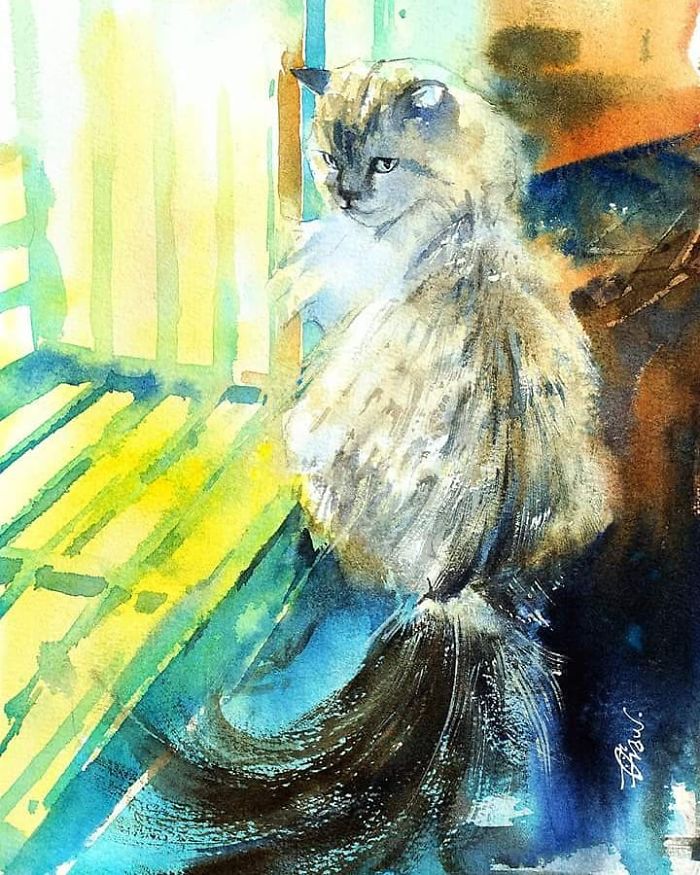My-love-of-Cat-in-my-Watercolor-Cat-Paintings-5c4ed2c0ce0e8__700