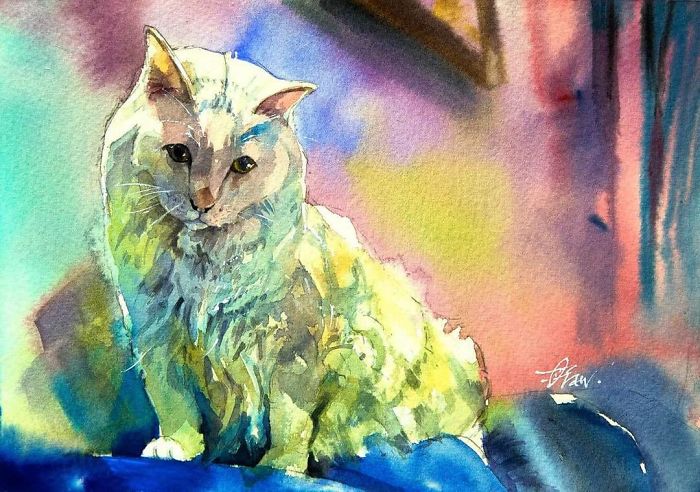 My-love-of-Cat-in-my-Watercolor-Cat-Paintings-5c4ed7dccad76__700