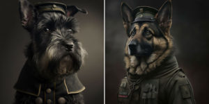 “Dog Heroes”: Photographer Creates Realistic AI-Portraits Of Dogs In Uniforms