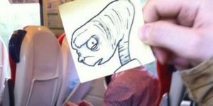 Illustrator October Jones Draws Cartoon Faces on Commuters During His Daily Commute
