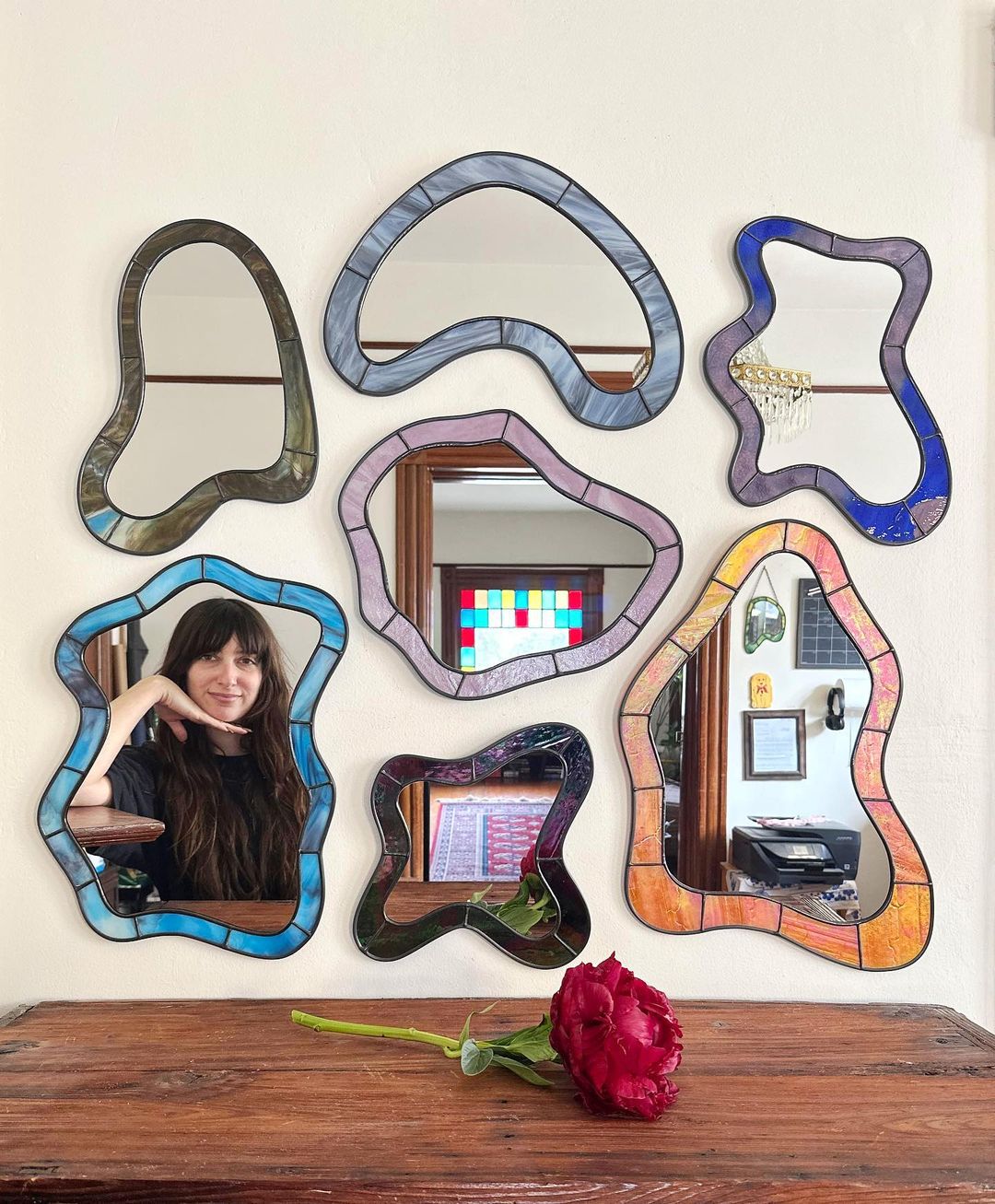 Elevate Your Mirror Selfie Game with These Psychedelic Stained Glass ...