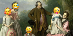 From Pixels to Paintings: Artist Covered Children Faces With Emoji In The Old Paintings And The Result Is Funny