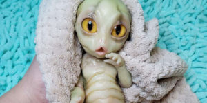 This Artist Creates Unique Silicone Alien Baby-Dolls, And They Are Terryfyingly Beautiful
