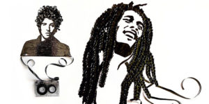 Artist Amy Corson Transforms Old Cassette Tapes into Fabulous Musicians' Portraits