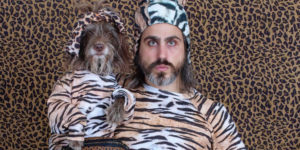 Captivating Photographs Of A “Dog Dad” And His Pup Companion In Matching Outfits