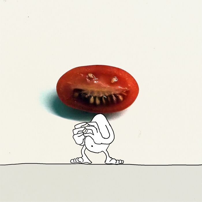 The Killer Tomato Appeared On The Scene While I Was Cutting Vegetables To Cook 656630818f49a 700