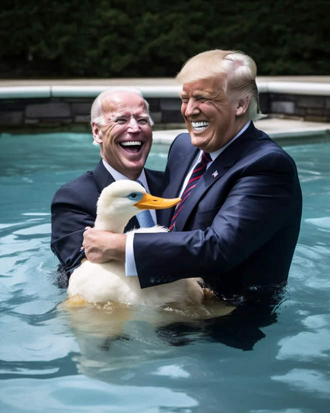 Biden And Trump As Friend10