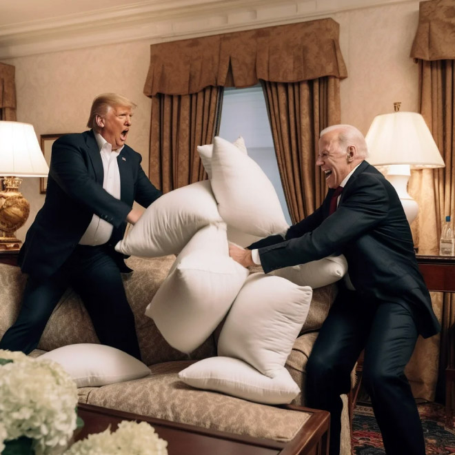 Biden And Trump As Friend18