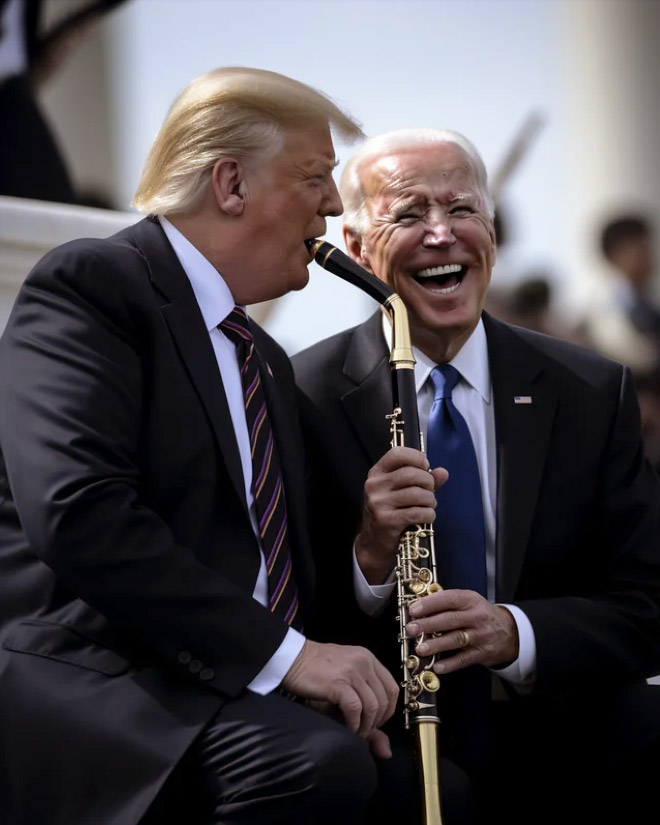 Biden And Trump As Friend19