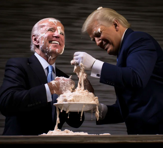 Biden And Trump As Friend23