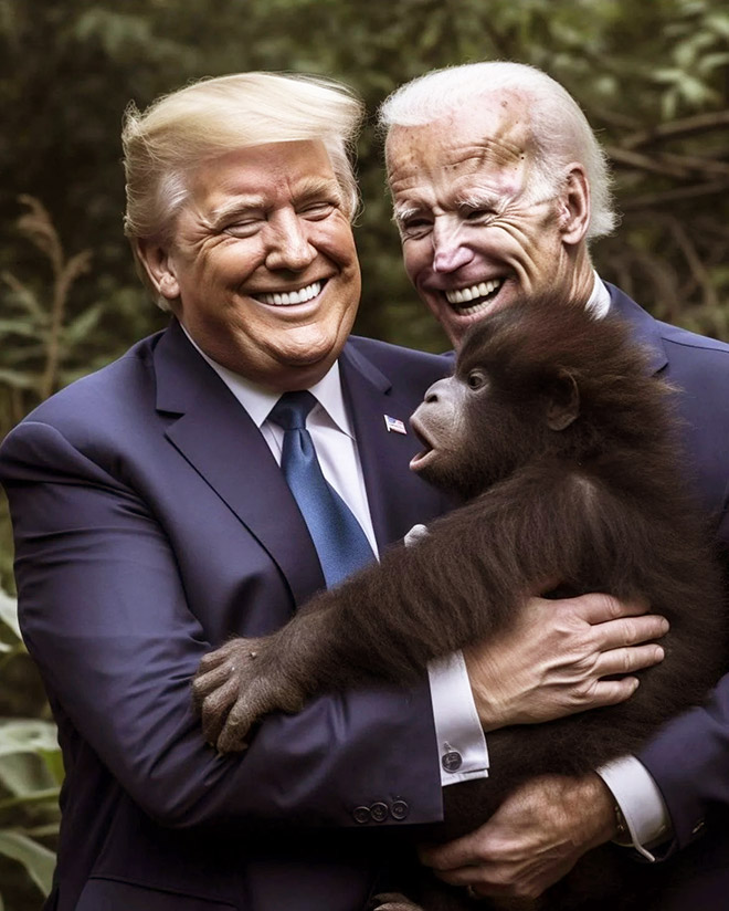 Biden And Trump As Friend4