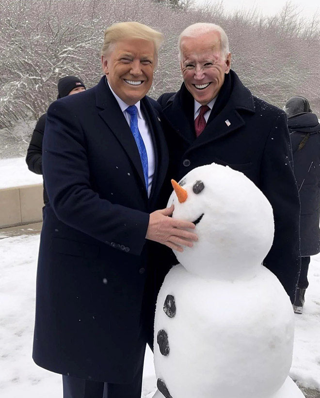 Biden And Trump As Friend5