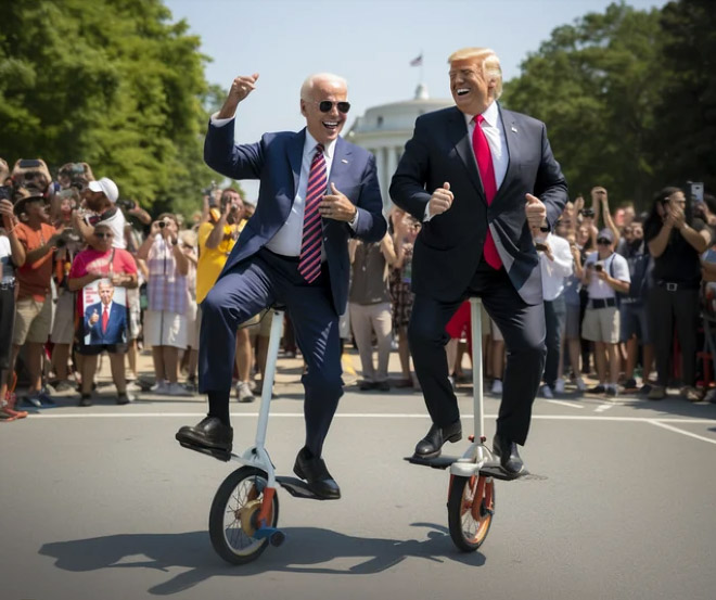 Biden And Trump As Friend8