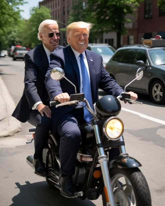 Biden And Trump As Friend9