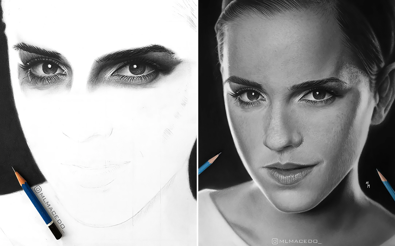 Incredibly Realistic Portraits Of Celebrities By Matheus Macedo » Design  You Trust