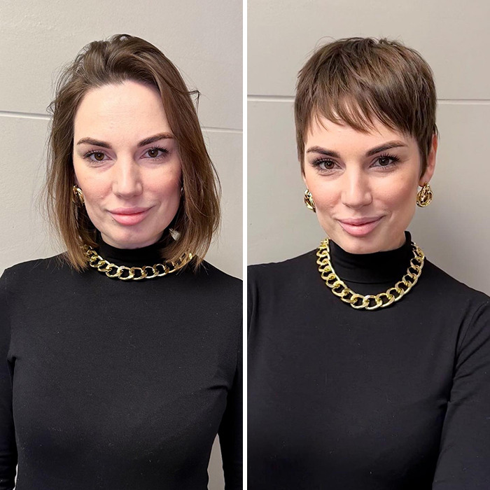 Women Who Decided To Try Short Hair And Experienced A Real Transformation In Their Look New Pics 65aa45571c812 Png 700