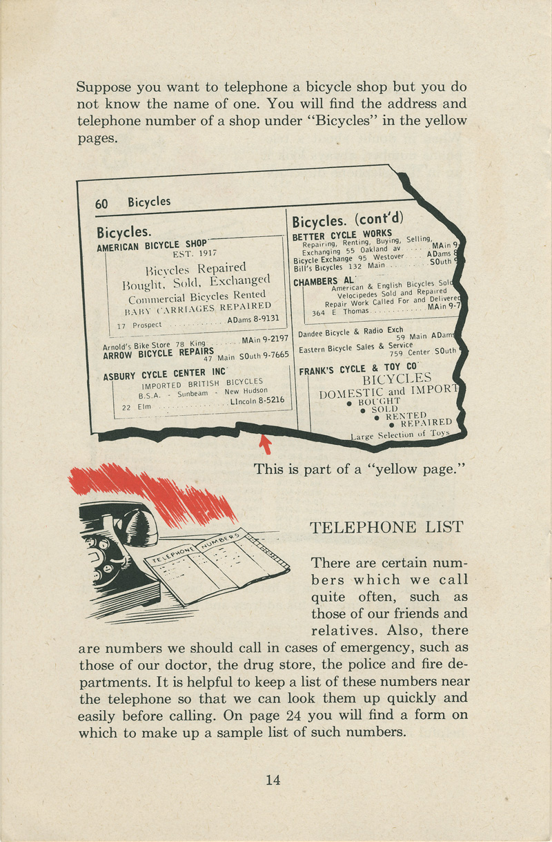 Telephone Guide 1951 14