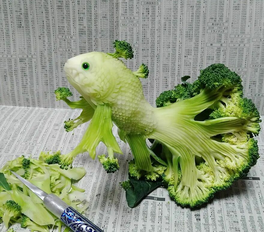 Gaku Carving A Food Carving Artist Changes Vegetables And Fruits Into Surprising Artworks New Pics 65d49ebdcd015 Jpeg 880